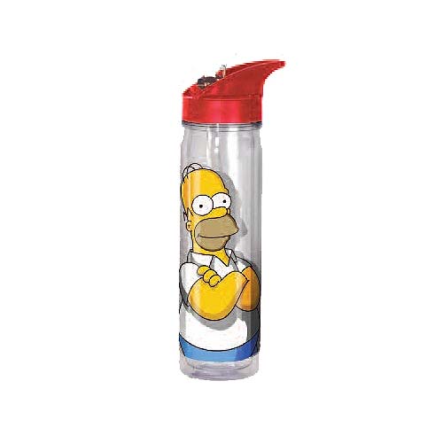 The Simpsons Homer 18 oz. Acrylic Flip-Top Water Bottle